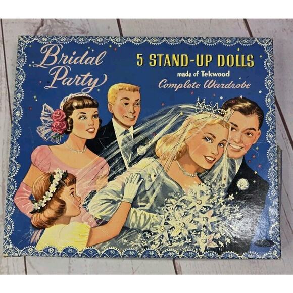 2 ORIGINAL Whitman Paper Doll Sets VTG -1950's BRIDAL PARTY & 1952 DORIS DAY - Picture 2 of 16